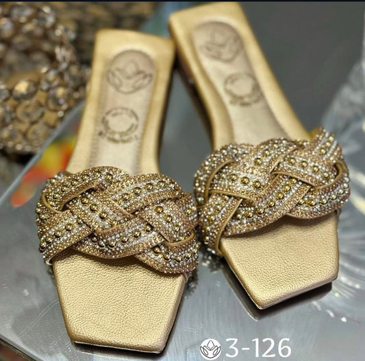 Ucriss Sandalia Oro Trenza